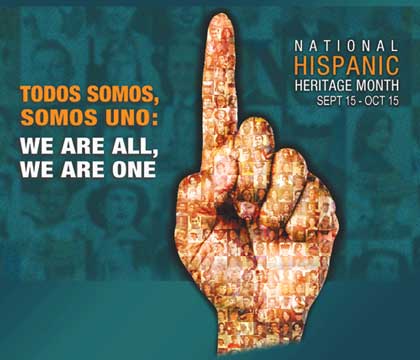 Hispanic Heritiage Month Sept 15-Oct 15. Dodea poster